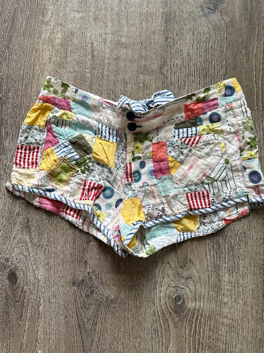 Free People Vintage Patchwork Shorts